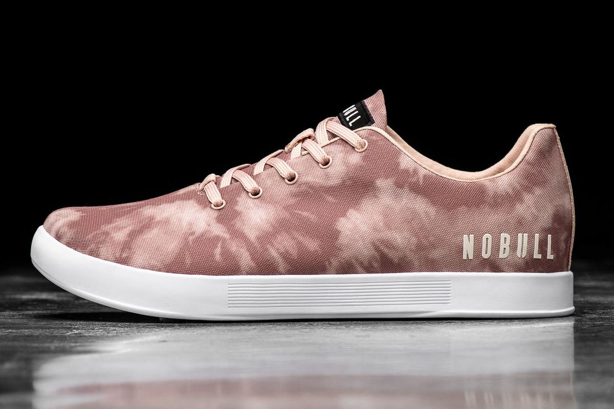 Nobull Tie-Dye Canvas Women\'s Trainers Rose | Australia (VC8250)